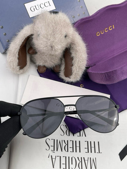 GUCCI AVIATOR FRAME SUNGLASSES 3371 IN METAL