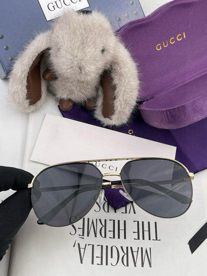GUCCI AVIATOR FRAME SUNGLASSES 3371 IN METAL