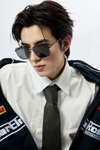 GUCCI SQUARE FRAME SUNGLASSES G61806 IN METAL