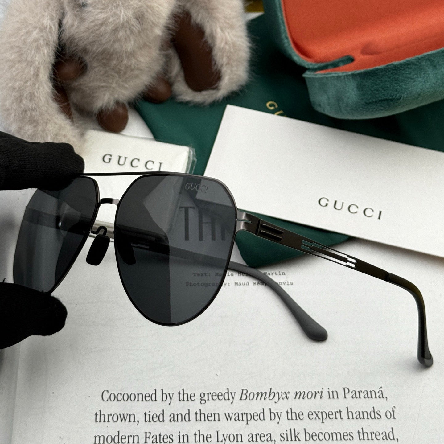 GUCCI AVIATOR FRAME SUNGLASSES G5882 IN METAL