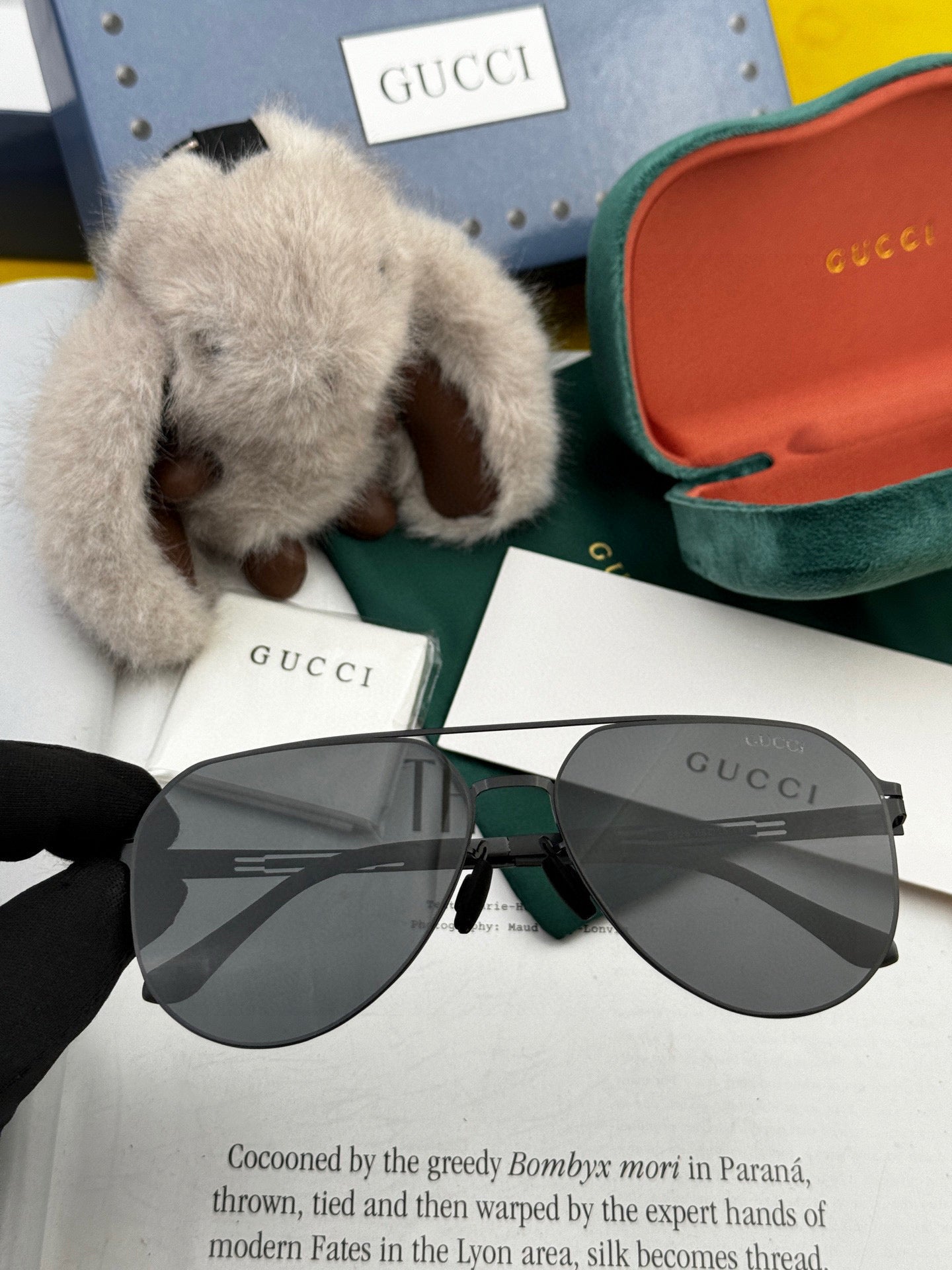 GUCCI AVIATOR FRAME SUNGLASSES G5882 IN METAL