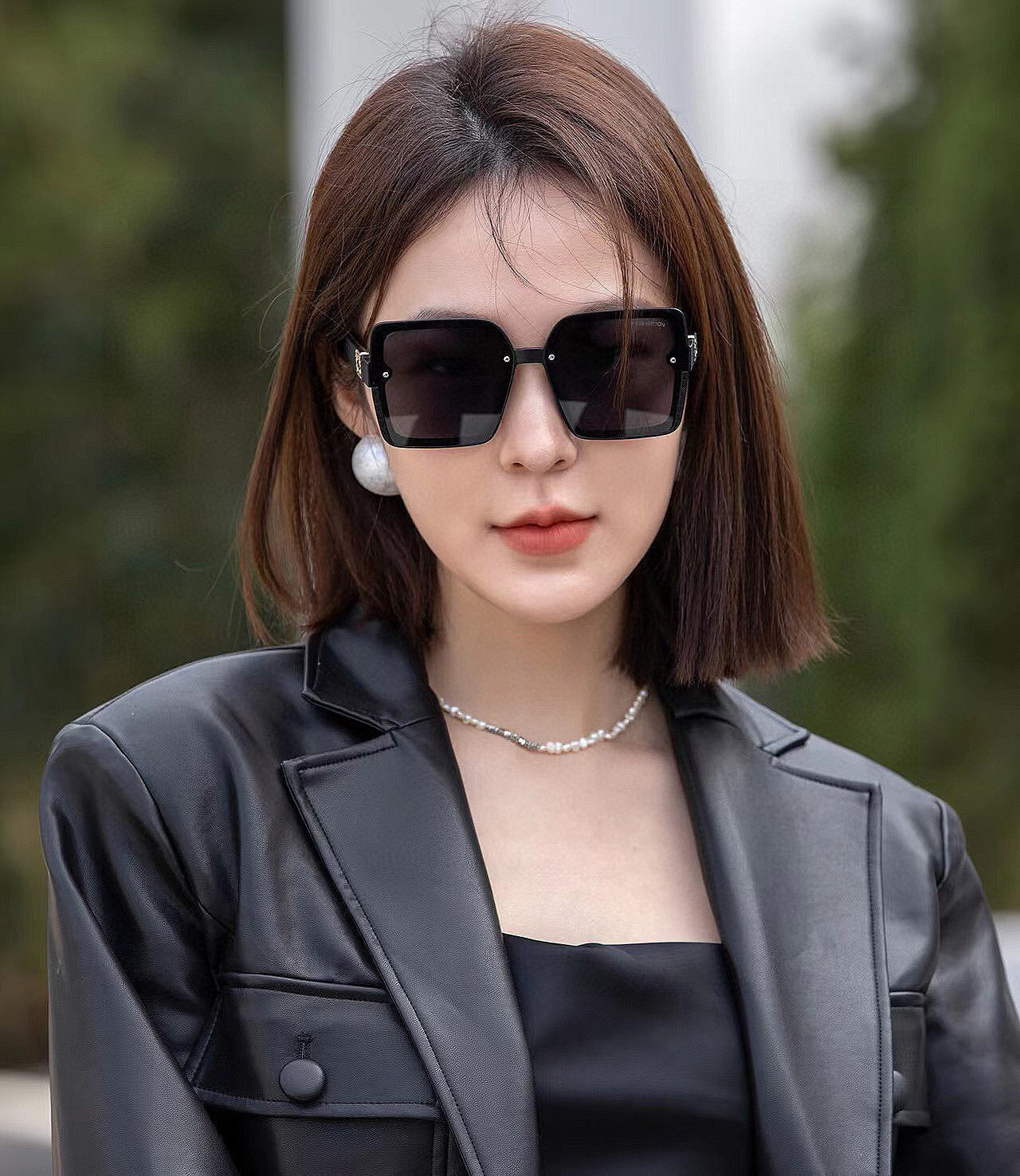 LOUIS VUITTON LARGE SQUARE SUNGLASSES L1845 IN ACETATE