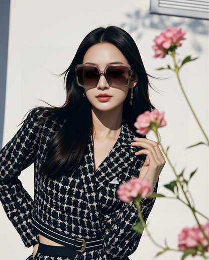 LOUIS VUITTON LARGE SQUARE SUNGLASSES L6250 IN ACETATE