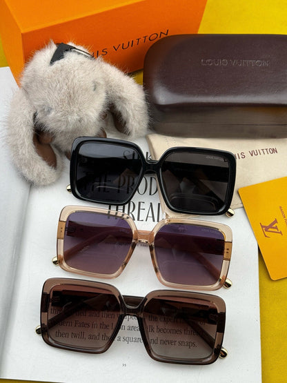 LOUIS VUITTON LARGE SQUARE SUNGLASSES L6250 IN ACETATE