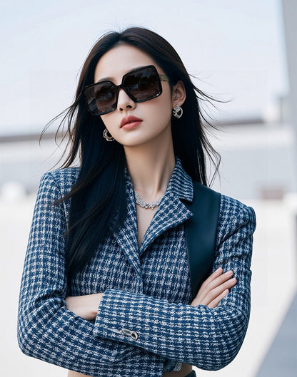 LOUIS VUITTON LARGE SQUARE SUNGLASSES L6250 IN ACETATE