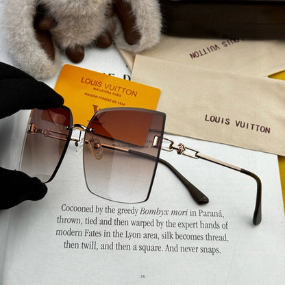 LOUIS VUITTON SQUARE SUNGLASSES L9612 IN METAL