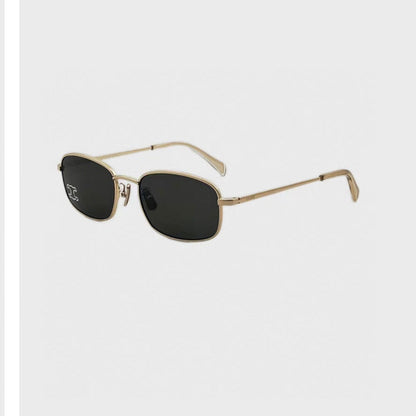 CELINE TRIOMPHE RHINESTONE SUNGLASSES CL40285U IN METAL WITH CRYSTALS
