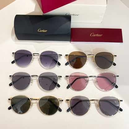 CARTIER PREMIÈRE ROUND FRAME SUNGLASSES CT0335S IN METAL