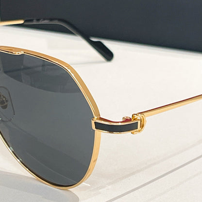 CARTIER PREMIÈRE AVIATOR FRAME SUNGLASSES CT0334S IN METAL