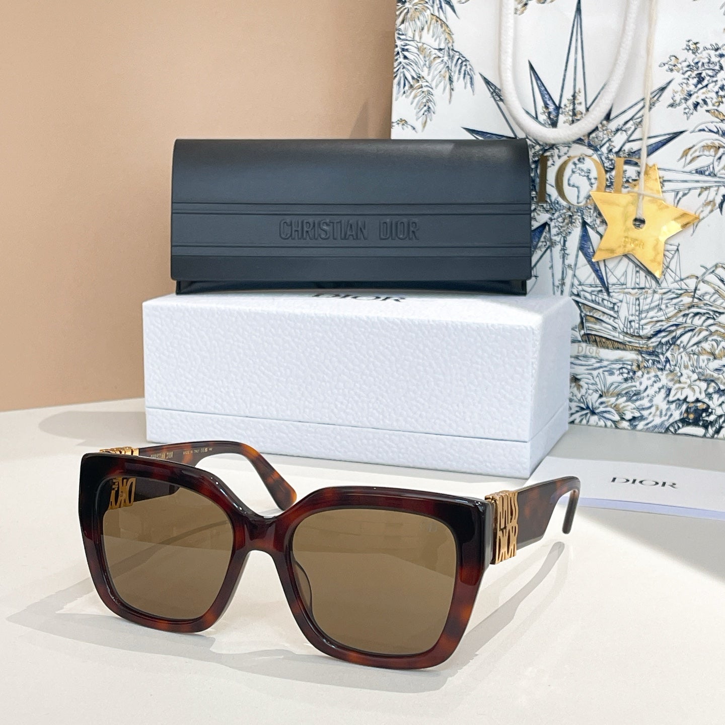 DIOR MONTAIGNE SUNGLASSES MISSS2F 581617 IN ACETATE