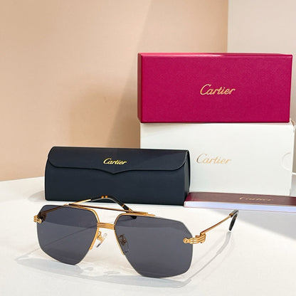 CARTIER PREMIÈRE PILOT FRAME SUNGLASSES CT0426 IN METAL