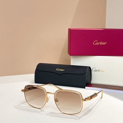 CARTIER PREMIÈRE SQUARE FRAME SUNGLASSES CT0485S IN METAL