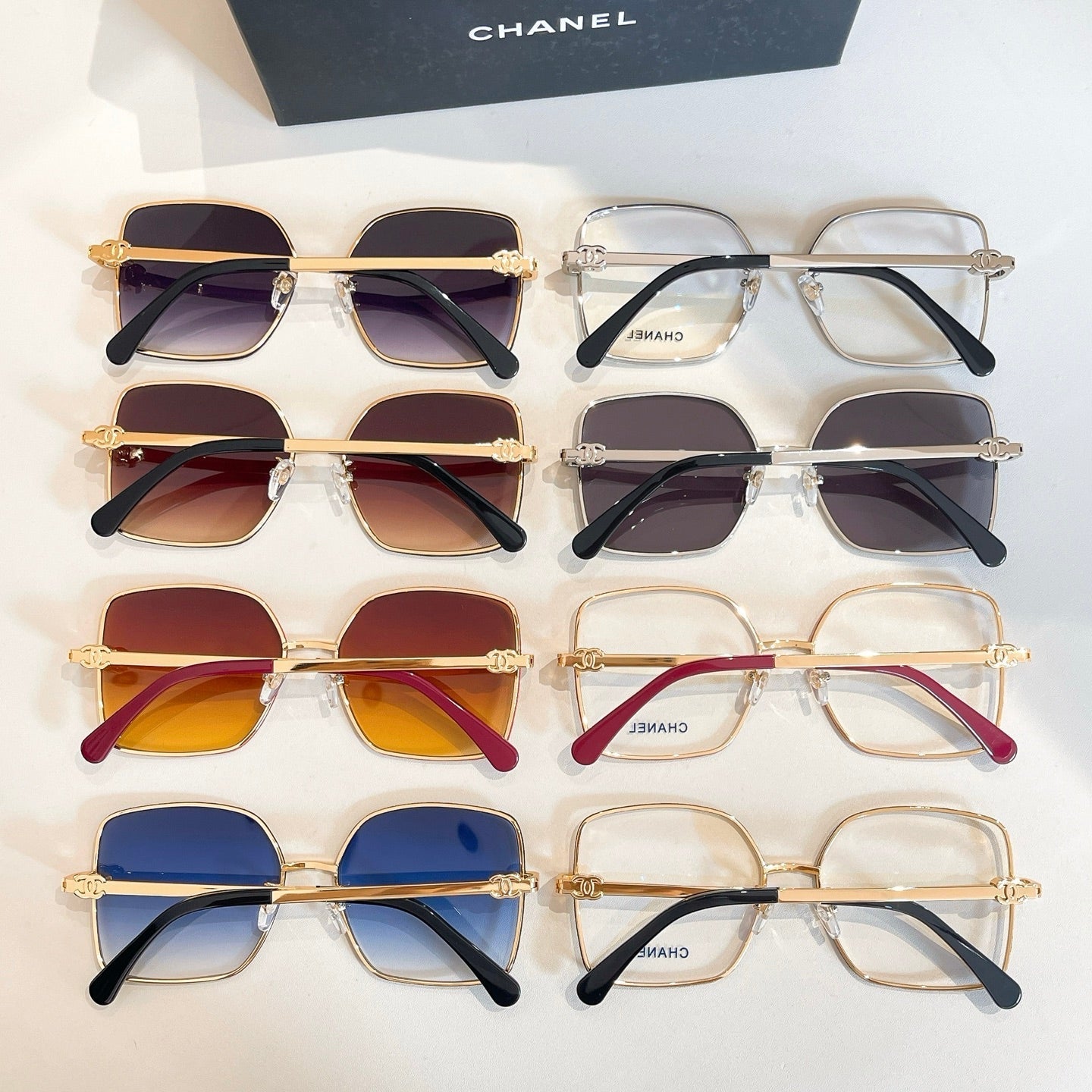 CHANEL SQUARE SUNGLASSES CH4288Q IN METAL