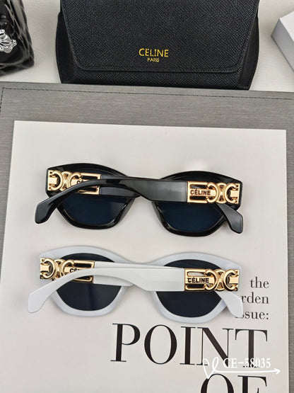 CELINE TRIOMPHE SUNGLASSES 58035 IN ACETATE