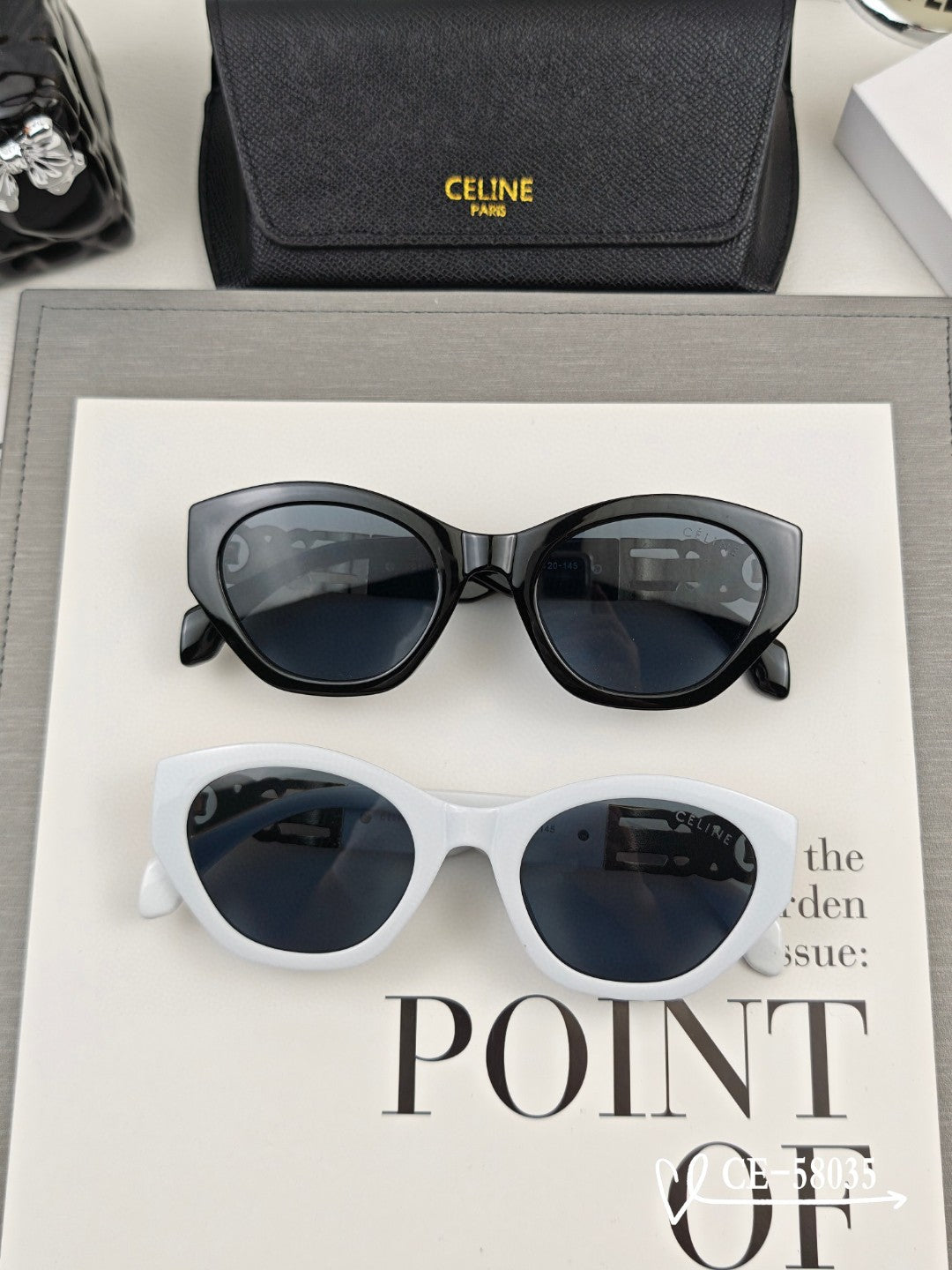 CELINE TRIOMPHE SUNGLASSES 58035 IN ACETATE
