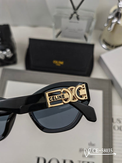 CELINE TRIOMPHE SUNGLASSES 58035 IN ACETATE