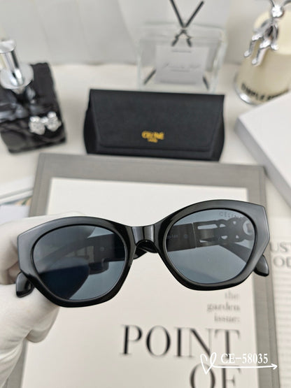 CELINE TRIOMPHE SUNGLASSES 58035 IN ACETATE