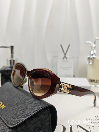 CELINE TRIOMPHE SUNGLASSES 58036 IN ACETATE