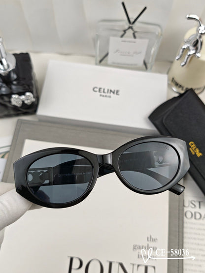 CELINE TRIOMPHE SUNGLASSES 58036 IN ACETATE