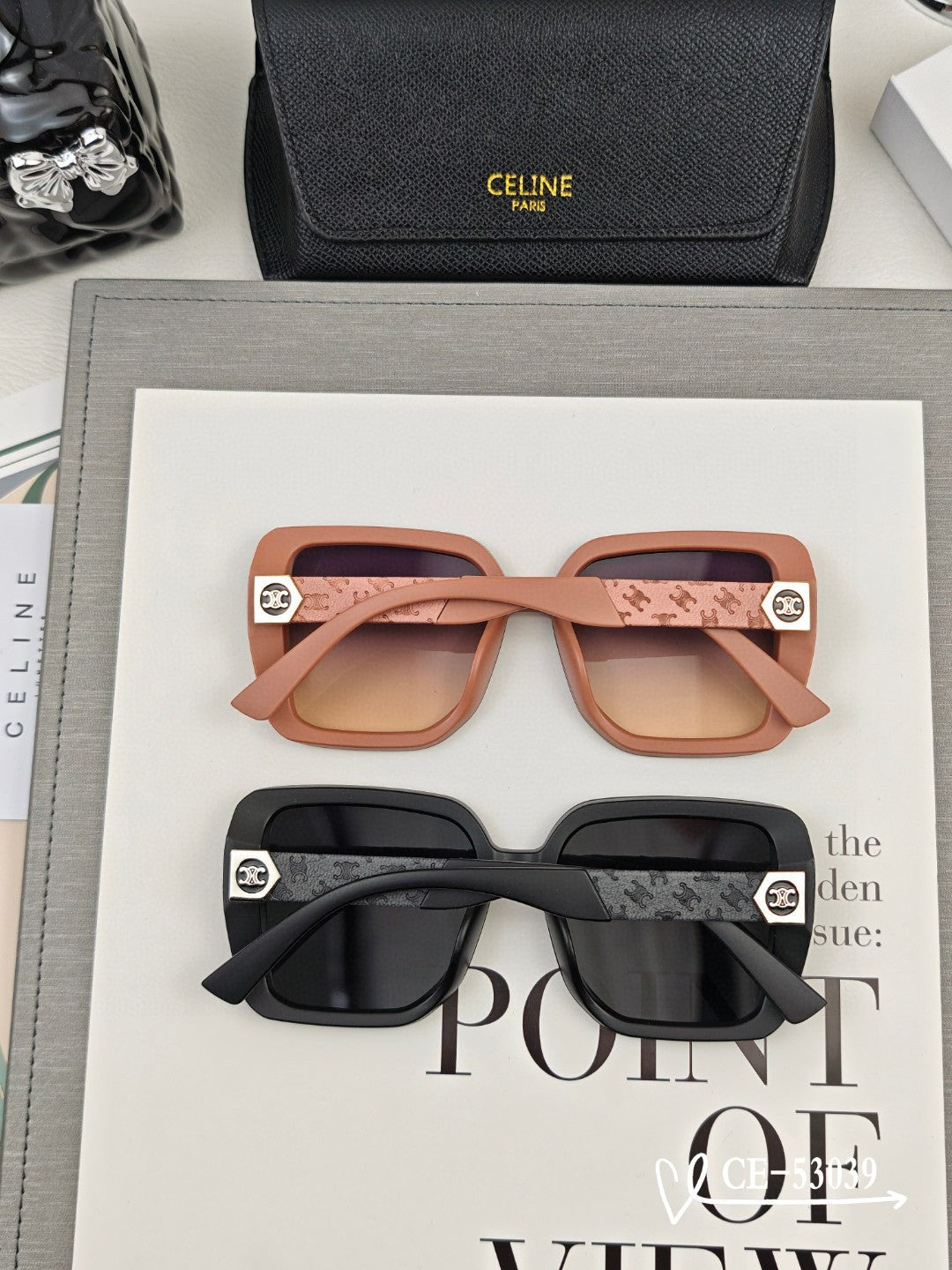 CELINE TRIOMPHE SQUARE SUNGLASSES 53039 IN ACETATE