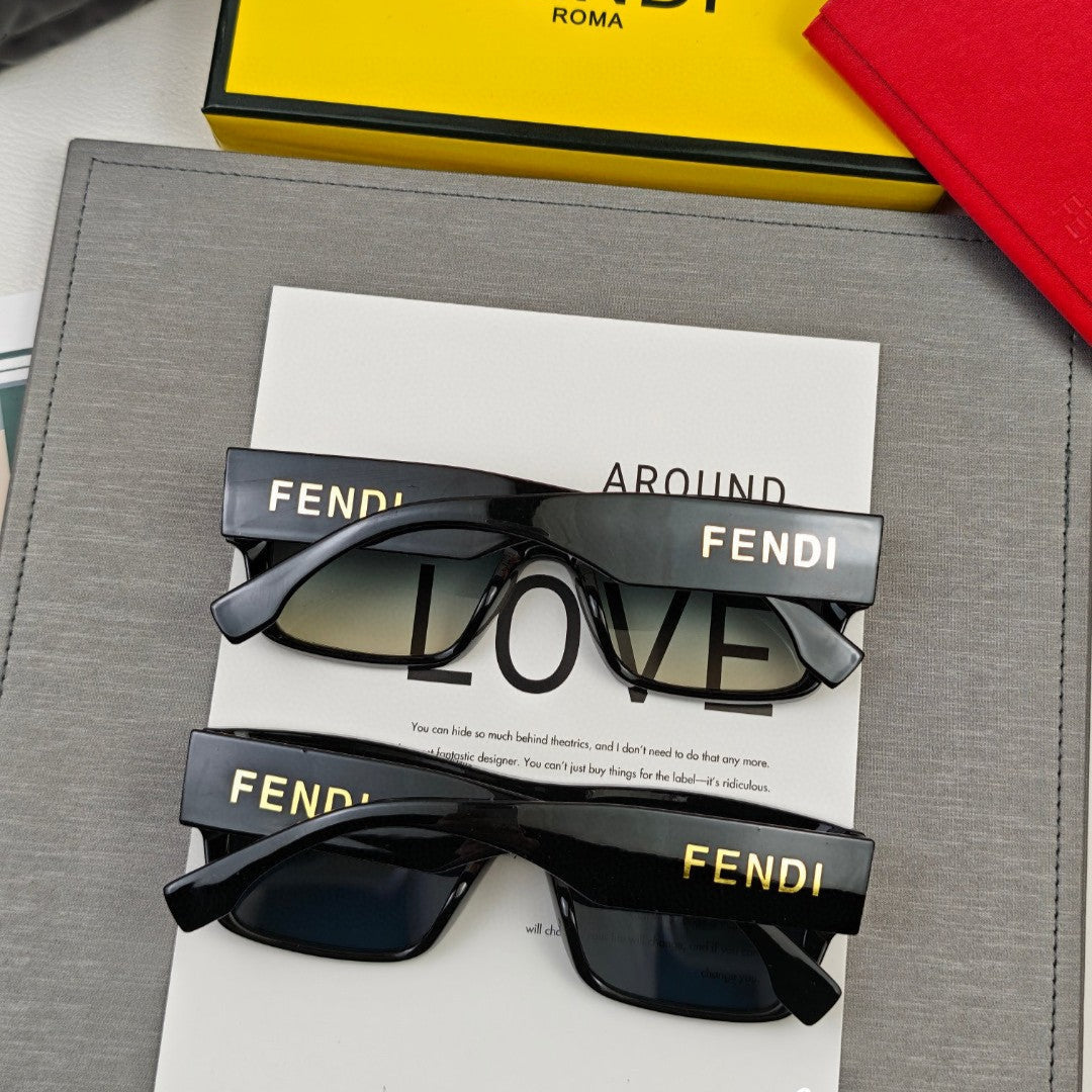 FENDI ROMA RECTANGULAR FRAME SUNGLASSES 69103 IN ACETATE