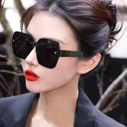 FENDI OVERSIZED FF DIAMONDS SQUARE FRAME SUNGLASSES 53041 IN ACETATE