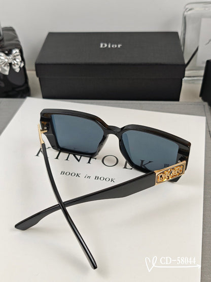 DIOR MONTAIGNE SQUARE SUNGLASSES 58044 IN ACETATE