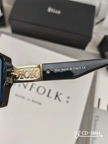 DIOR MONTAIGNE SQUARE SUNGLASSES 58044 IN ACETATE