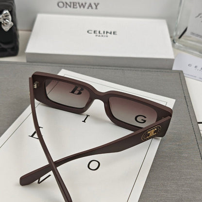 CELINE TRIOMPHE BOLD SQUARE SUNGLASSES 55148 IN ACETATE