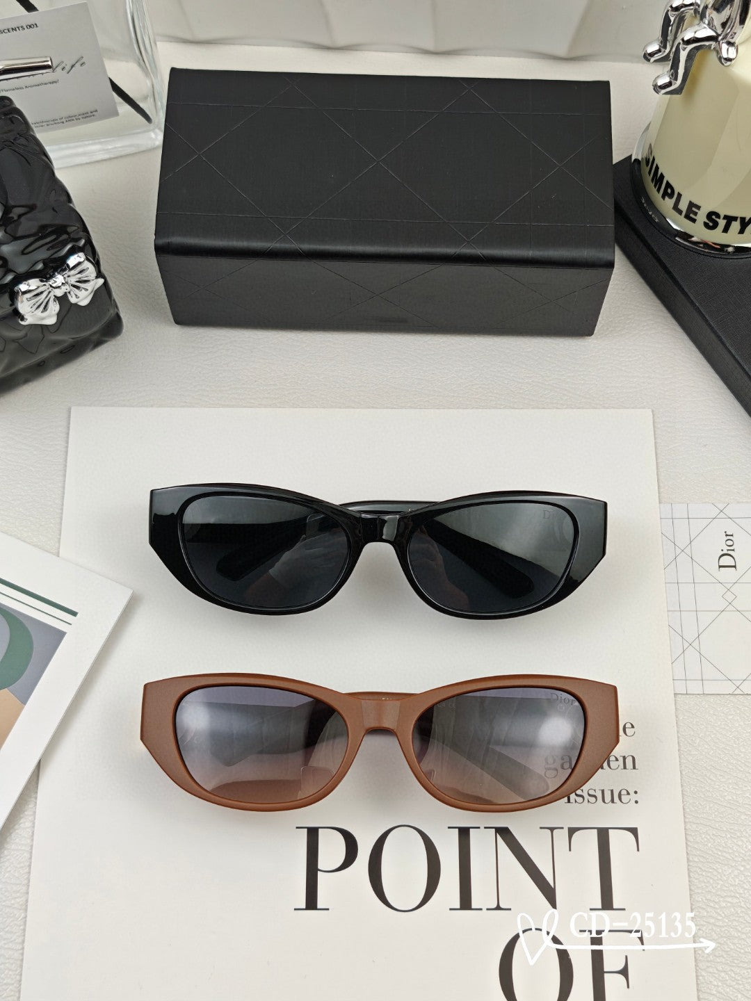 DIOR MONTAIGNE SUNGLASSES 25135 IN ACETATE