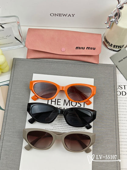 MIU MIU LOGO SUNGLASSES 55107 IN ACETATE