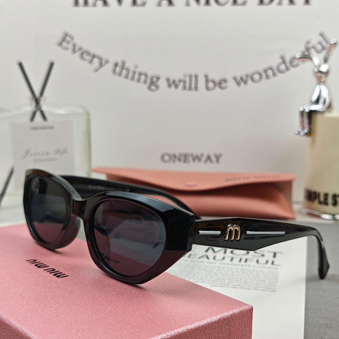 MIU MIU LOGO SUNGLASSES 55107 IN ACETATE