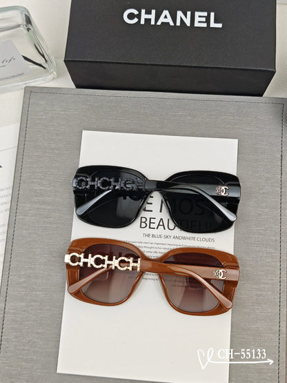 CHANEL SQUARE SUNGLASSES 55133 IN ACETATE METAL FRAME