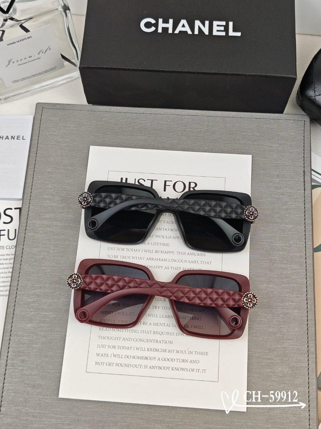 CHANEL SQUARE SUNGLASSES 59912 IN ACETATE