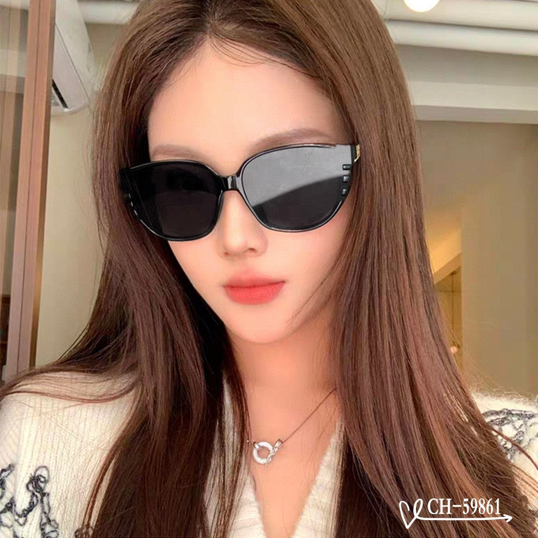 CHANEL CAT EYE SUNGLASSES 59861 IN ACETATE METAL FRAME