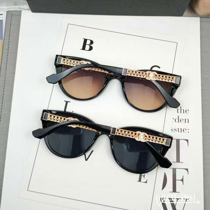 CHANEL CAT EYE SUNGLASSES 59861 IN ACETATE METAL FRAME