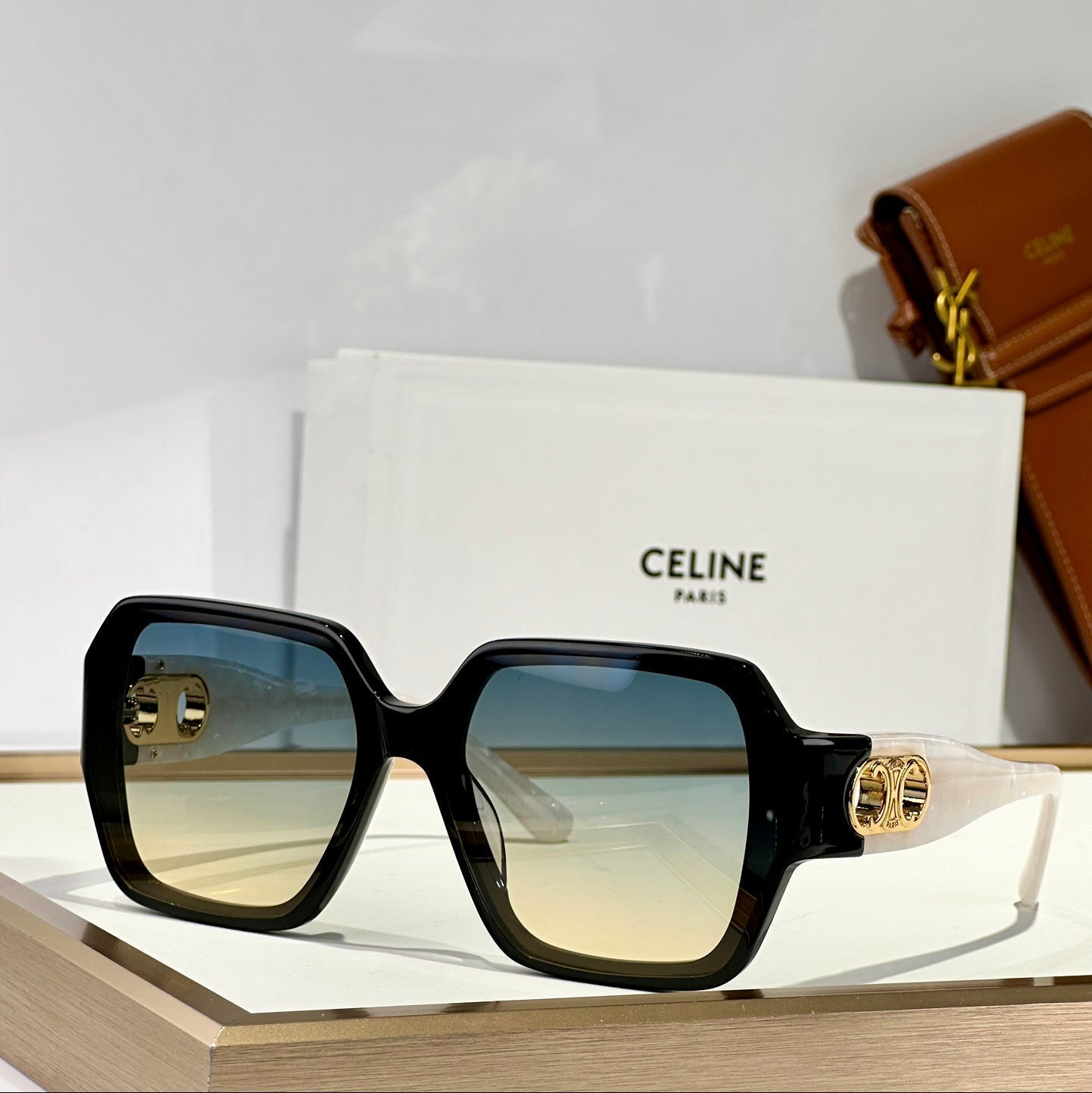 CELINE TRIOMPHE SUNGLASSES CL40251U IN ACETATE