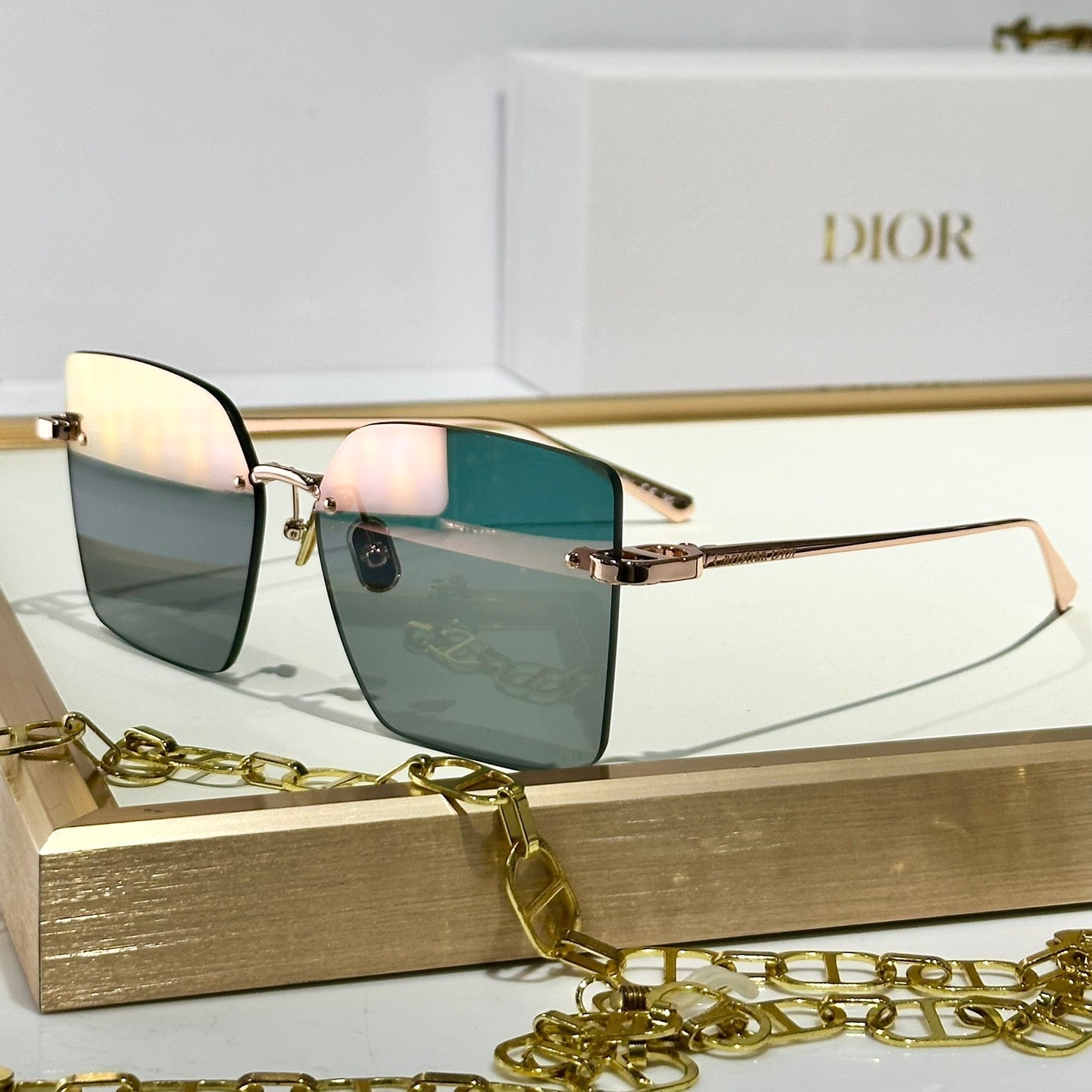 DIOR MONTAIGNE SUNGLASSES S3U IN METAL