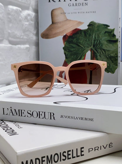 CELINE TRIOMPHE SUNGLASSES 497815 IN PINK CLEAR METAL