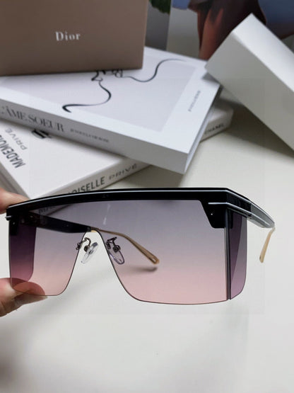 DIOR SUNGLASSES CLUB M1U 566688 IN BLACK ACETATE PINK SMOKE LENSES