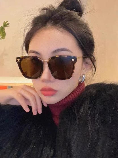 CELINE TRIOMPHE SUNGLASSES 548590 IN HAVANA ACETATE
