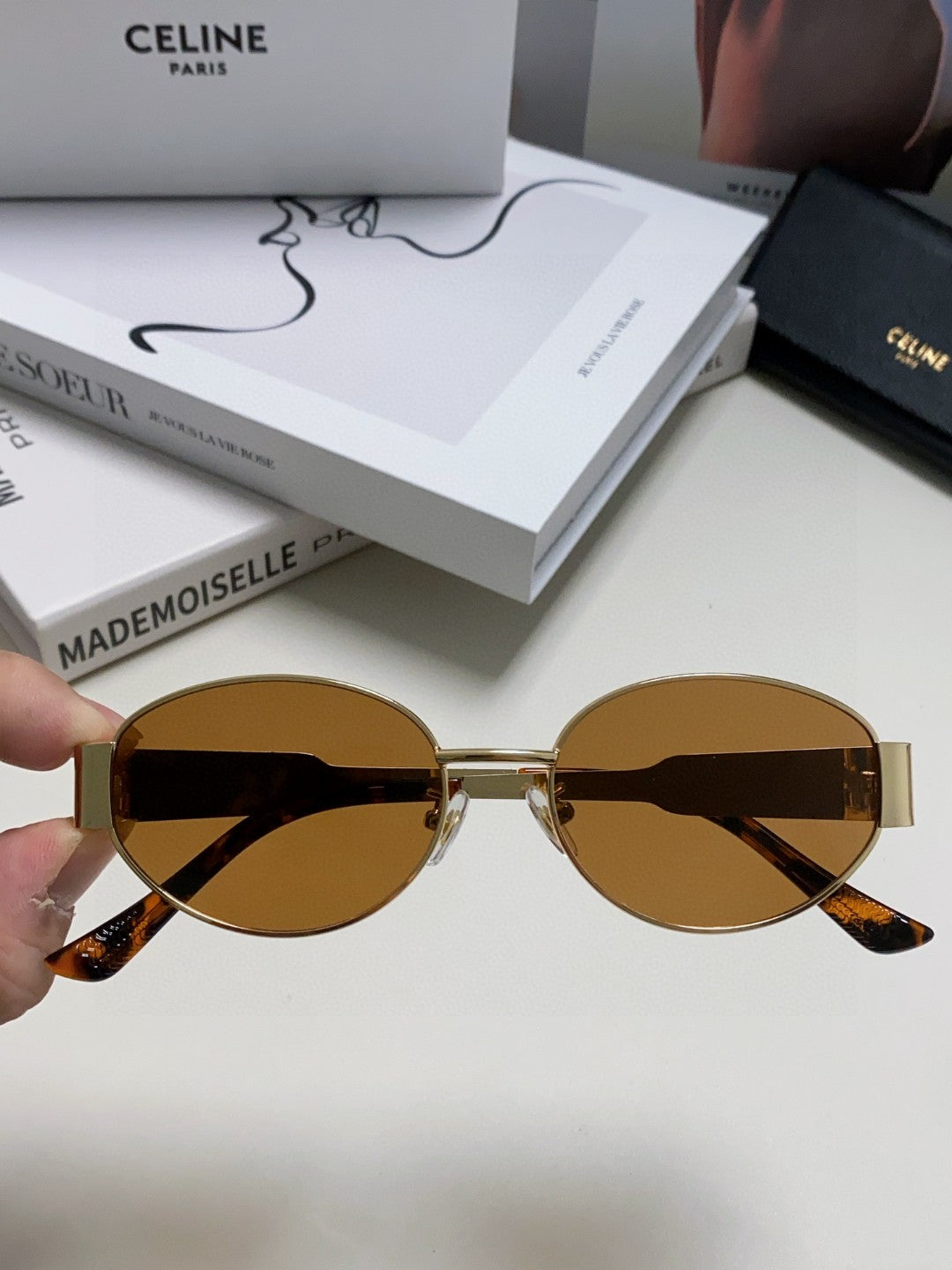 CELINE TRIOMPHE SUNGLASSES 548597 IN METAL