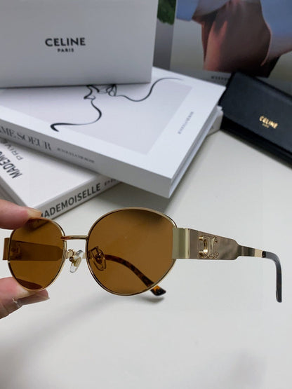 CELINE TRIOMPHE SUNGLASSES 548597 IN METAL