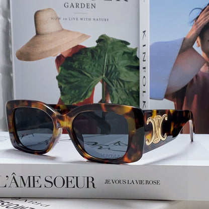 CELINE TRIOMPHE SUNGLASSES 548600 IN DARK HAVANA ACETATE