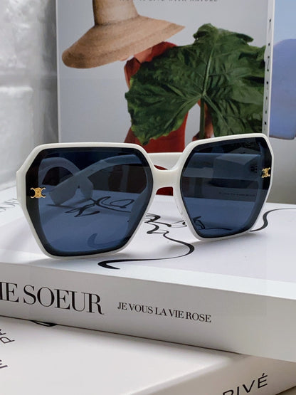CELINE TRIOMPHE SUNGLASSES 552771 IN WHITE ACETATE