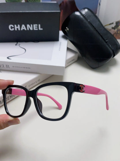 CHANEL SQUARE SUNGLASSES 632888 IN BLACK AND PINK ACETATE