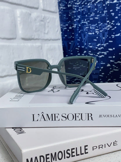 DIOR MONTAIGNE SUNGLASSES 560860 IN TAN GREEN ACETATE