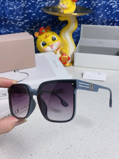 DIOR MONTAIGNE SUNGLASSES 560861 IN TAN BLUE ACETATE
