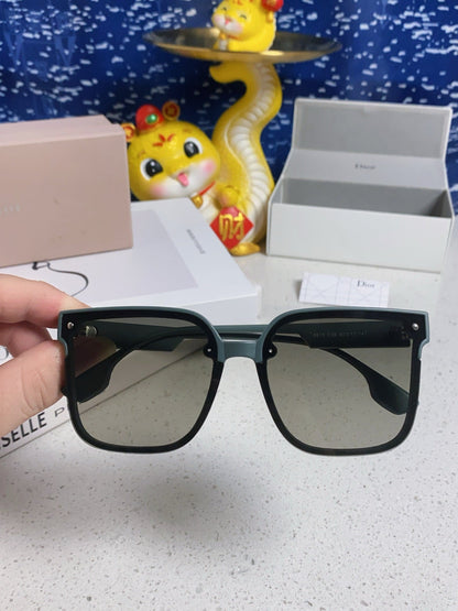 DIOR MONTAIGNE SUNGLASSES 560860 IN TAN GREEN ACETATE