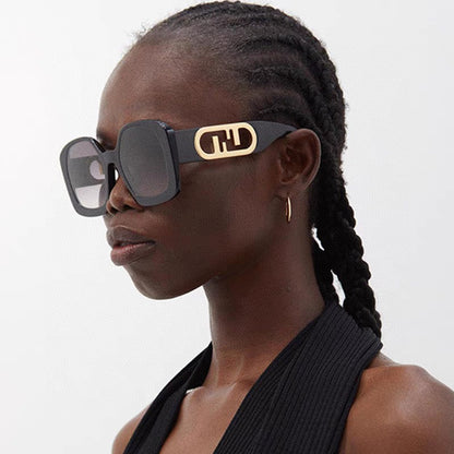 FENDI OVERSIZES FF DIAMONDS SQUARE SUNGLASSES 563315 IN ACETATE